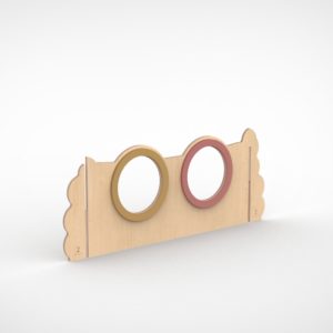 Paneel links plexiglas duo 120 cm