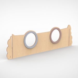 Paneel links plexiglas duo 180 cm