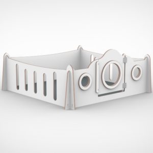 Budget grondbox 150×150 cm