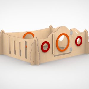 Demontabele grondbox 150×120 cm