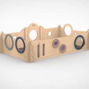 Demontabele grondbox 210×120 cm