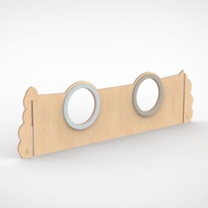 Paneel rechts plexiglas duo 180 cm