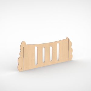 Paneel rechts sleuven 120 cm