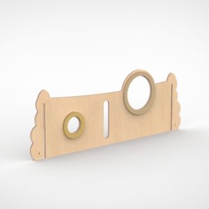 Paneel achter plexiglas-sleuf 150 cm