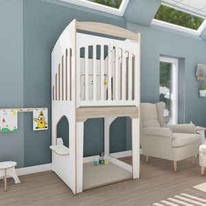 Enkele verhoogde box 90 kanteldeuren