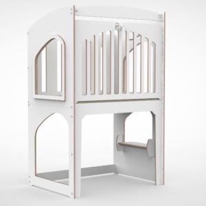 Enkele verhoogde box 120 kanteldeur