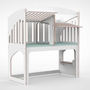 Duo verhoogde box 180 kanteldeuren