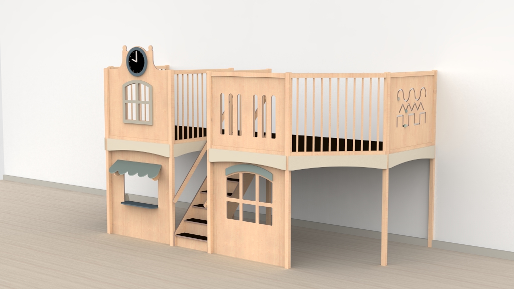 Oldschool speelwerkverdieping trap midden 06 - Afbeelding 2