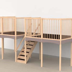 Oldschool speelwerkverdieping trap midden 03