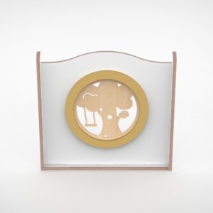 Wave paneel 65cm silhouette