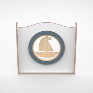 Wave paneel 65cm silhouette