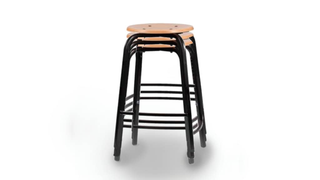 Stapelbare Tabouret met verspringende voetsteun - Afbeelding 2