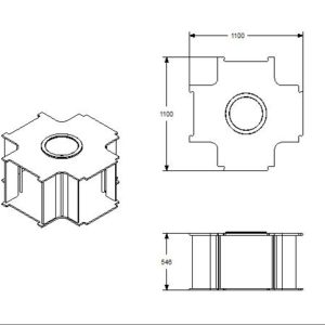 Kruiptunnel kruising open