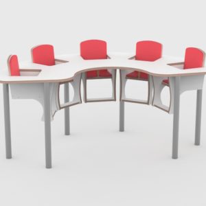 Babyvoedingstafel op poten 5 zitter