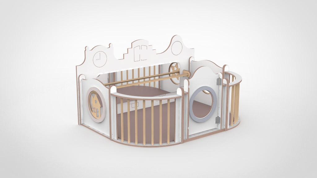 Loopwand stad met wavebox