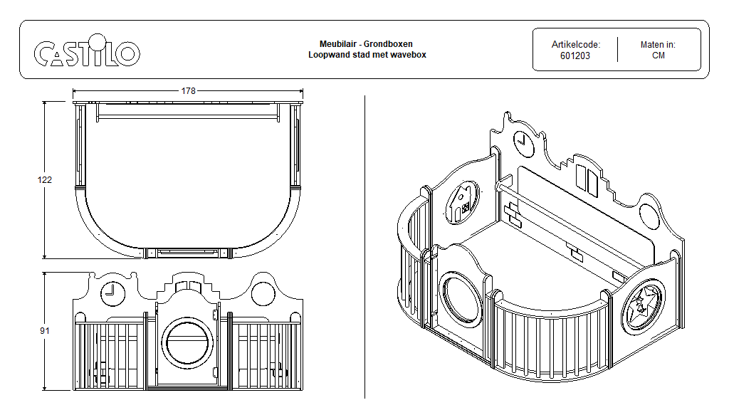 Loopwand stad met wavebox - Afbeelding 9