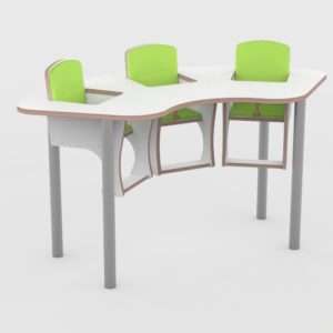 Babyvoedingstafel op poten 3 zitter