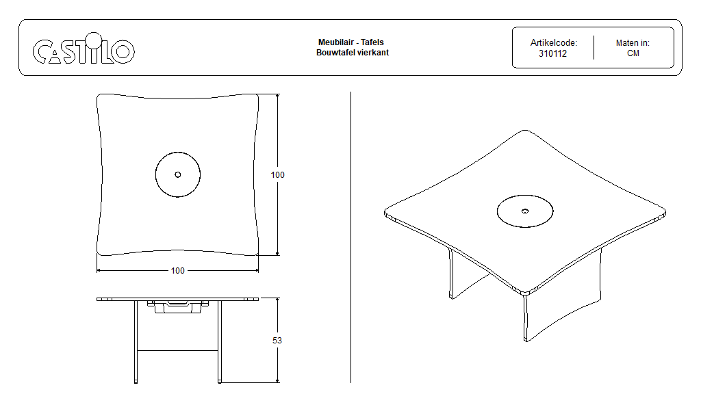 Legotafel vierkant - Afbeelding 3