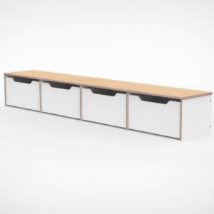 Bank met rolbakken 240