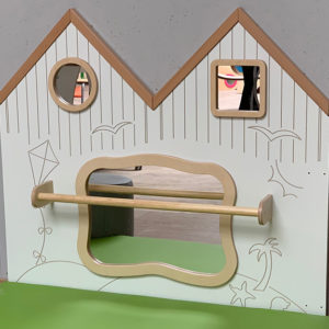 Loopwand strand klein