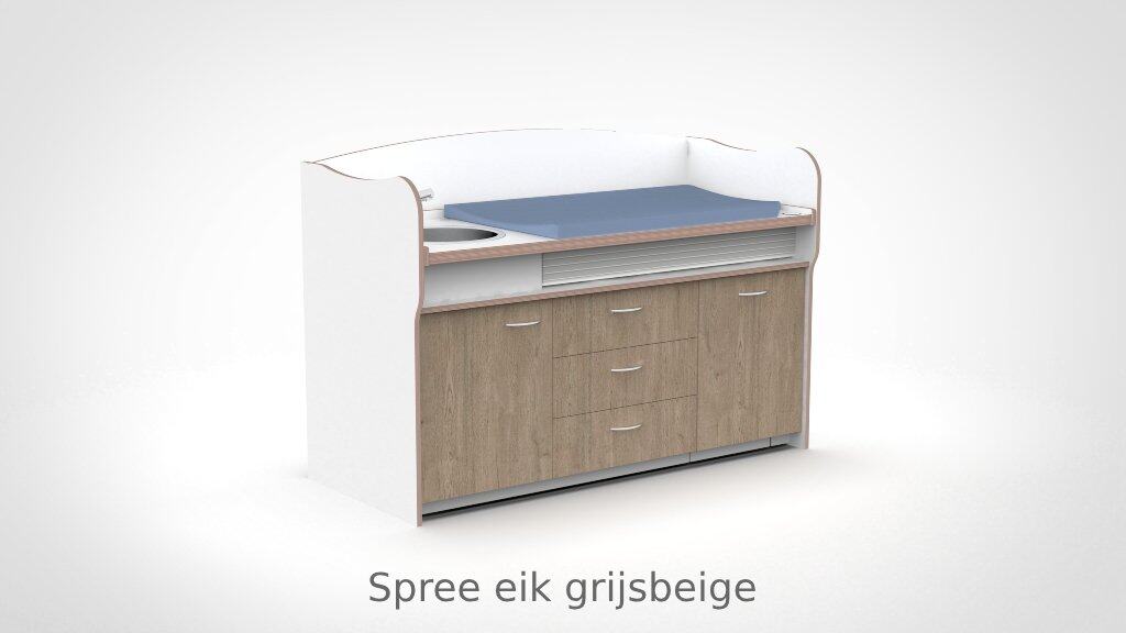 Commode 180cm meeliftend sanitair 3 lades - Afbeelding 6