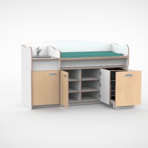 Commode 200cm vast sanitair deuren