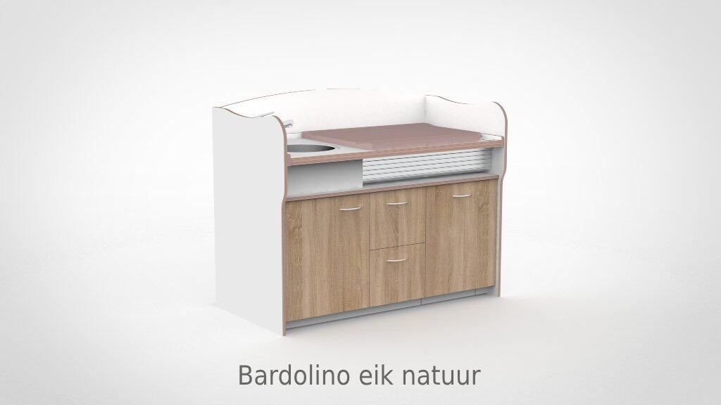 Commode 155cm meeliftend sanitair 2 lades - Afbeelding 3