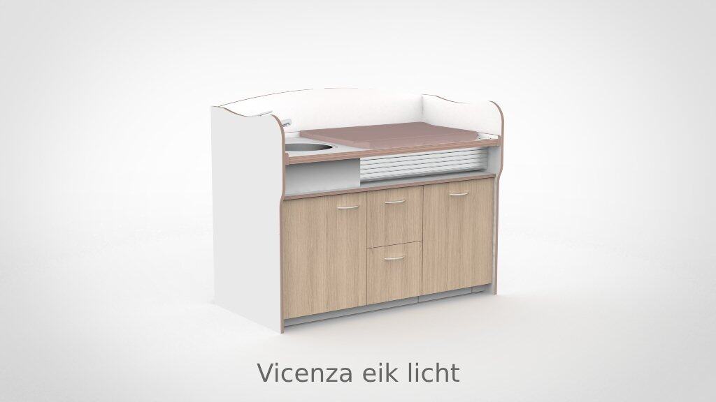 Commode 155cm meeliftend sanitair 2 lades - Afbeelding 8