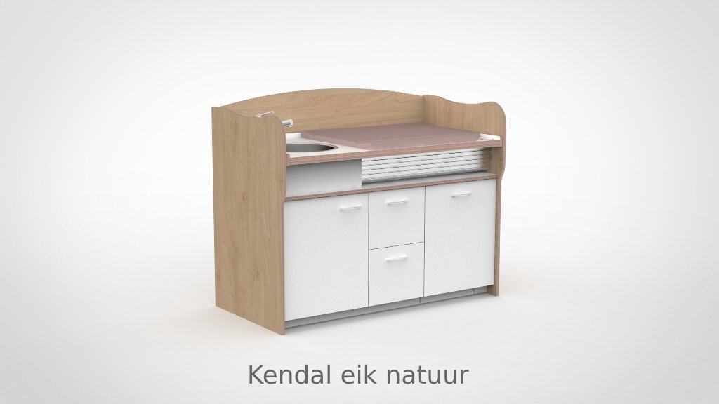 Commode 155cm meeliftend sanitair 2 lades - Afbeelding 17