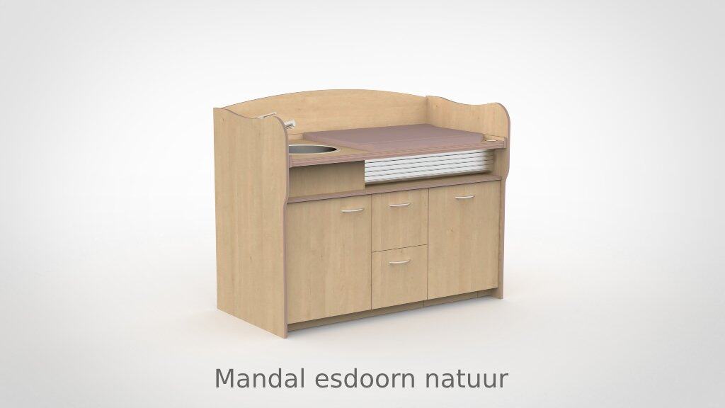 Commode 155cm meeliftend sanitair 2 lades - Afbeelding 26