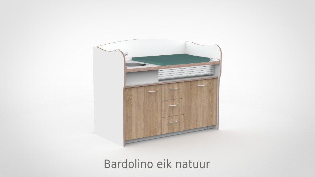 Commode 155cm meeliftend sanitair 3 lades