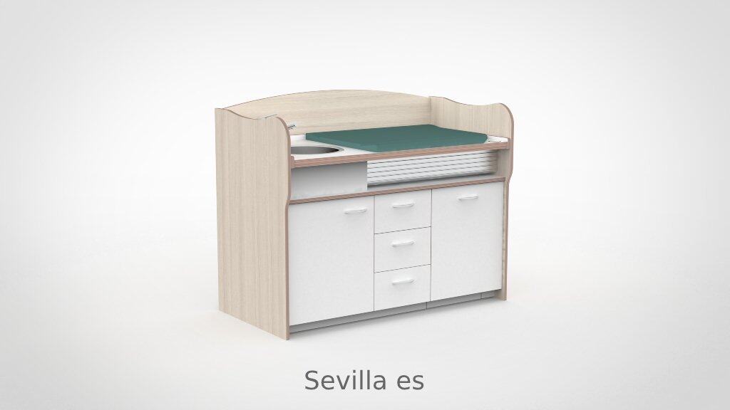 Commode 155cm meeliftend sanitair 3 lades - Afbeelding 21