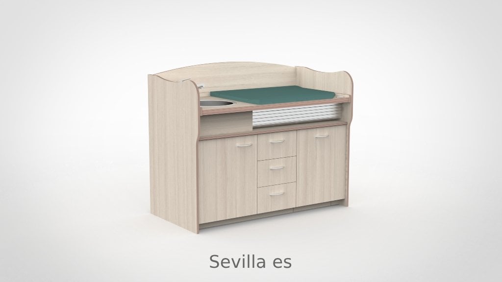 Commode 155cm meeliftend sanitair 3 lades - Afbeelding 13