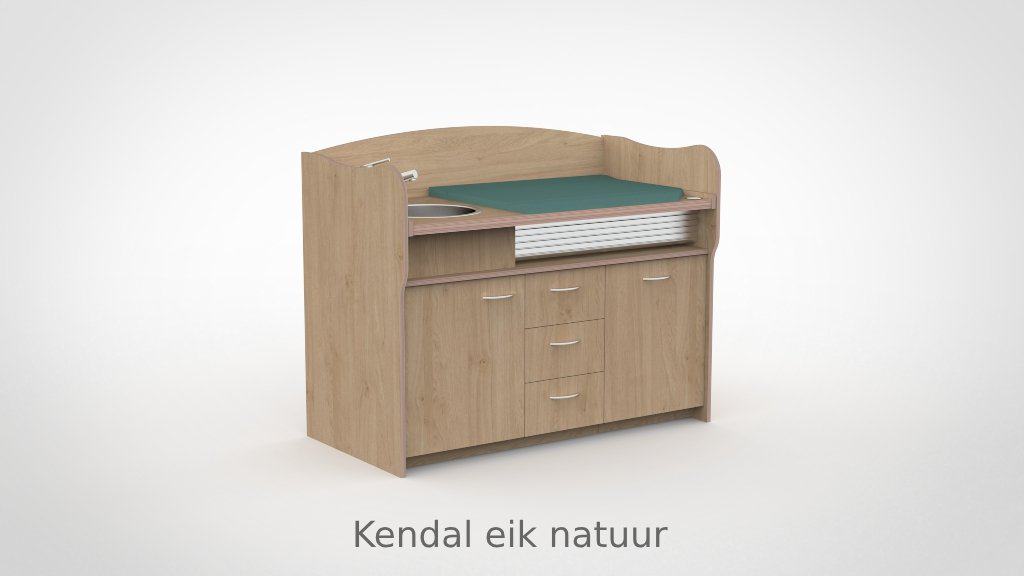 Commode 155cm meeliftend sanitair 3 lades - Afbeelding 18