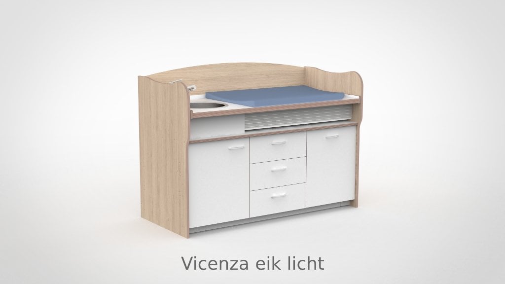 Commode 170cm meeliftend sanitair 3 lades - Afbeelding 16