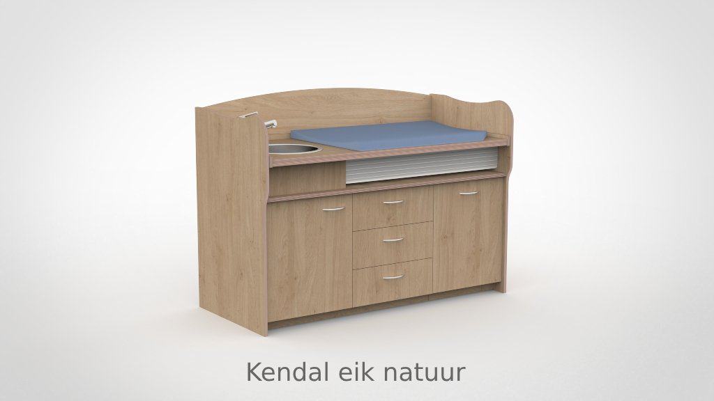 Commode 170cm meeliftend sanitair 3 lades - Afbeelding 25