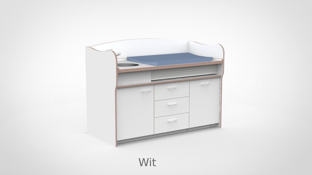 Commode 170cm meeliftend sanitair 3 lades - Afbeelding 27