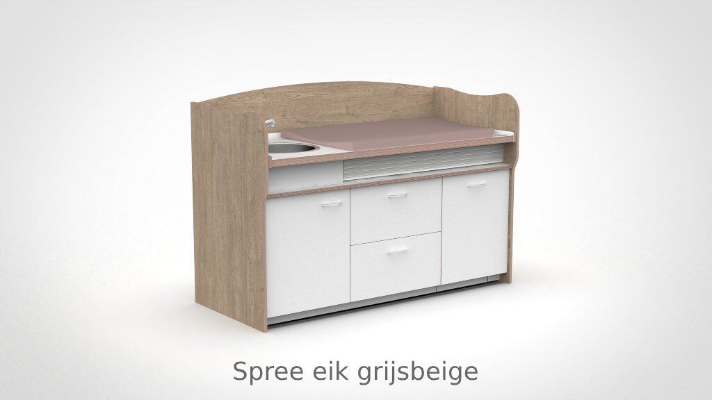 Commode 180cm meeliftend sanitair 2 lades - Afbeelding 14