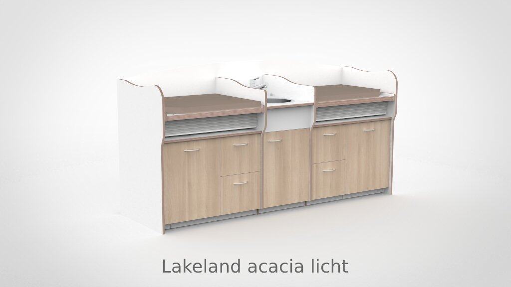 Commode 250cm vast sanitair 2 lades - Afbeelding 5