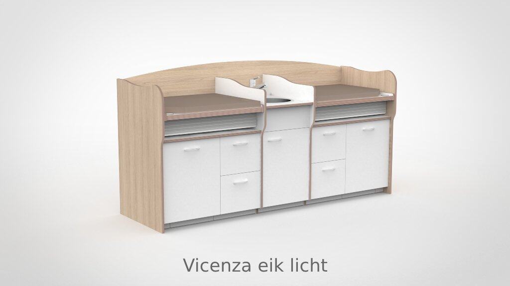 Commode 250cm vast sanitair 2 lades - Afbeelding 16