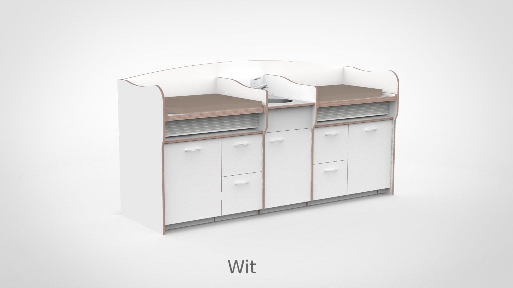 Commode 250cm vast sanitair 2 lades - Afbeelding 27