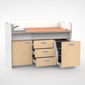 Commode 170cm meeliftend sanitair 3 lades