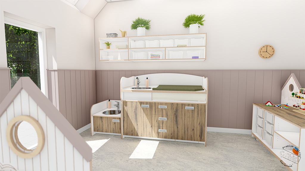 Mandjeskast 155 cm - Afbeelding 2