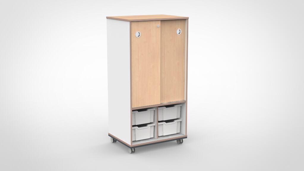 Kast 2 kolommen H140 02