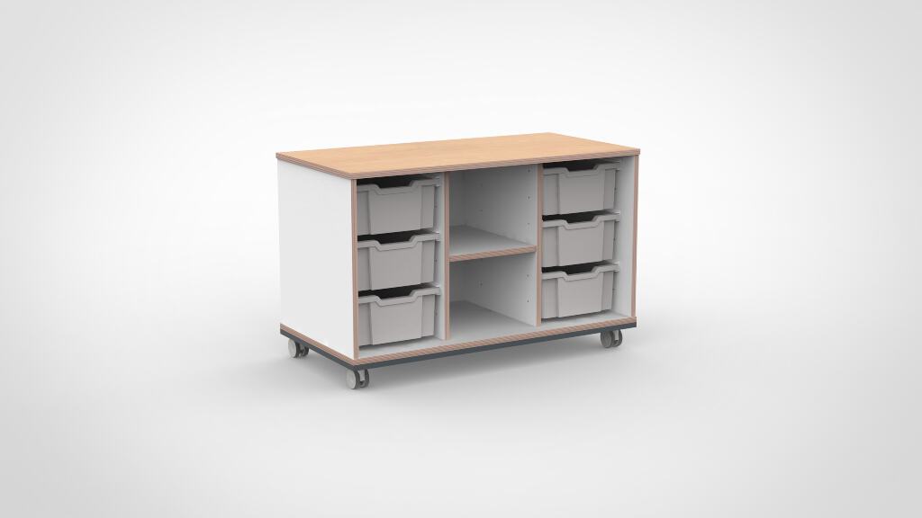 Kast 3 kolommen H67,5 01