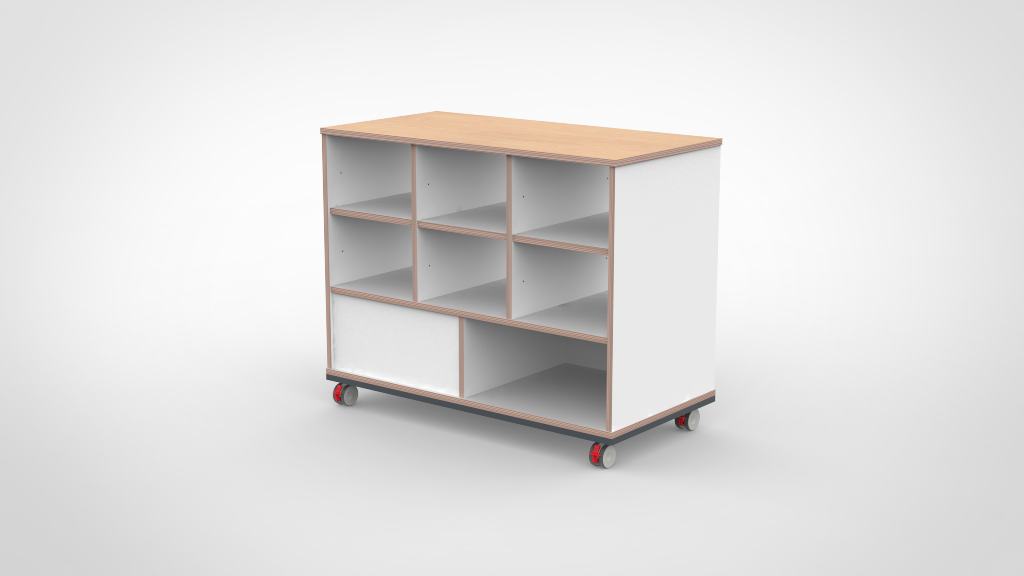 Kast 3 kolommen H84 09 - Afbeelding 2