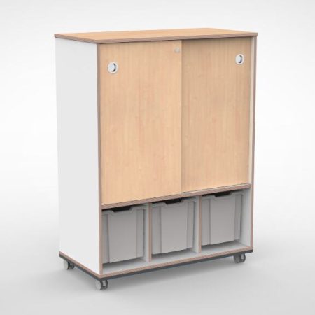 Kast 3 kolommen H140 01