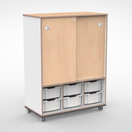 Kast 3 kolommen H140 02