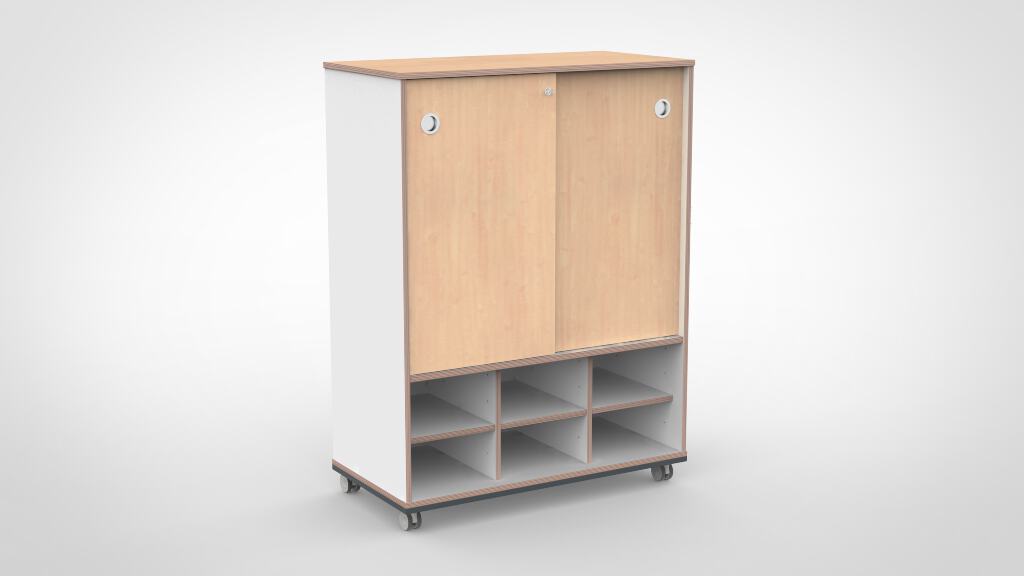 Kast 3 kolommen H140 05