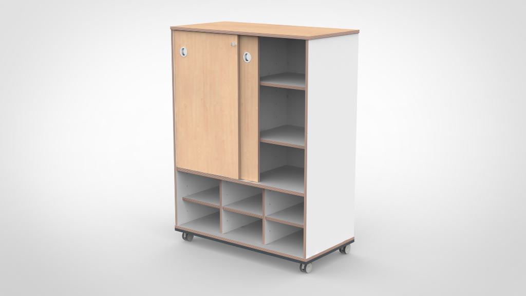 Kast 3 kolommen H140 05 - Afbeelding 2